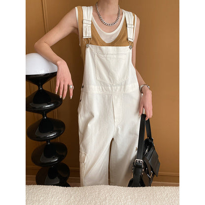 Damen Latzhose Bequem Baumwolle Praktisch