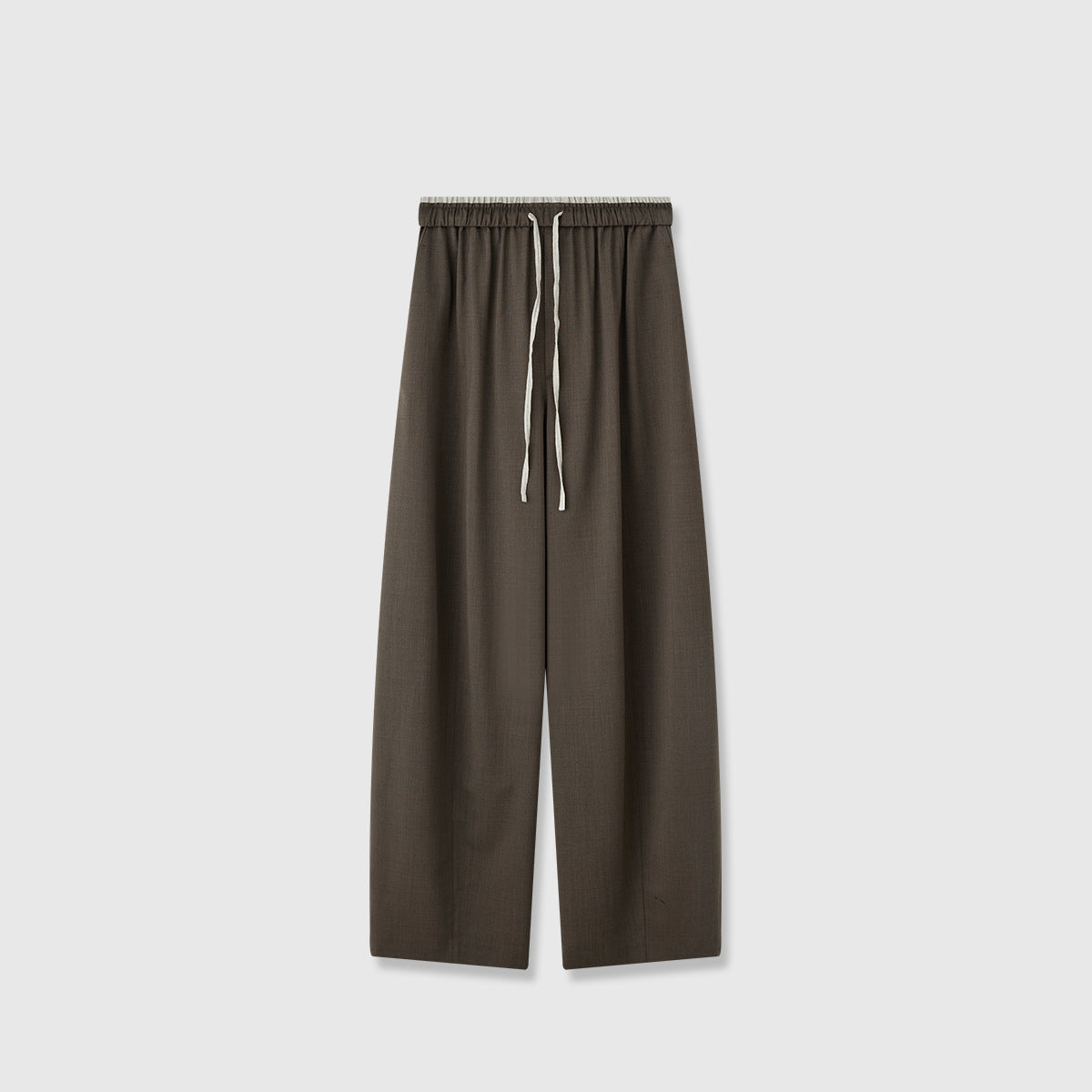 Damenweite Stoffhose Elastischer Bund Praktische Taschen