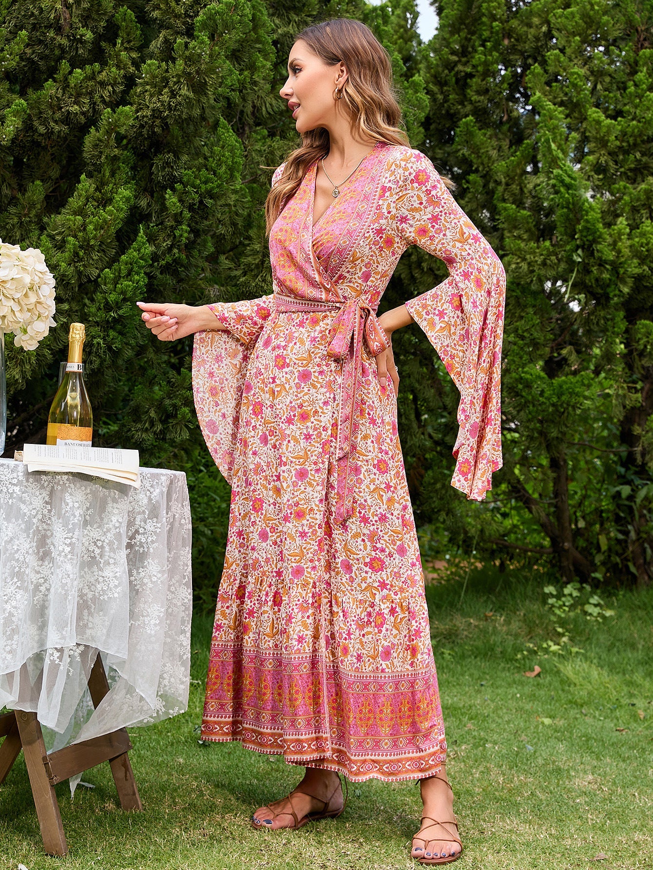 Damen Wickelkleid Eveloria
