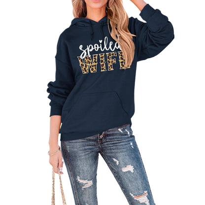 Damen Kapuzenpullover Eveloria Mit Schriftzug Elegantes Design