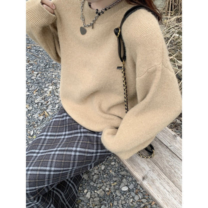 Damen Strickpullover Oversized Bequem Eveloria