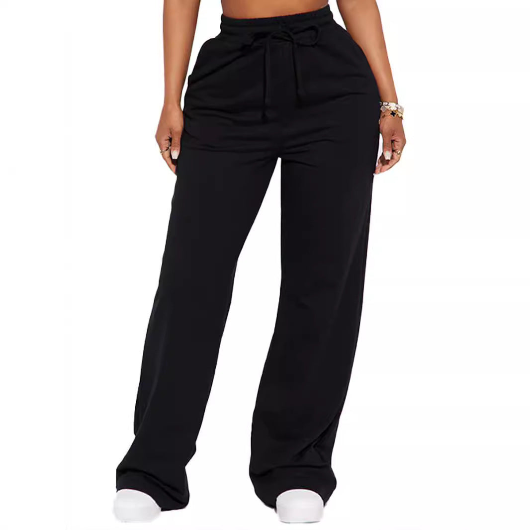 Damen Sweatpants Weite Passform Elastischer Bund Eveloria