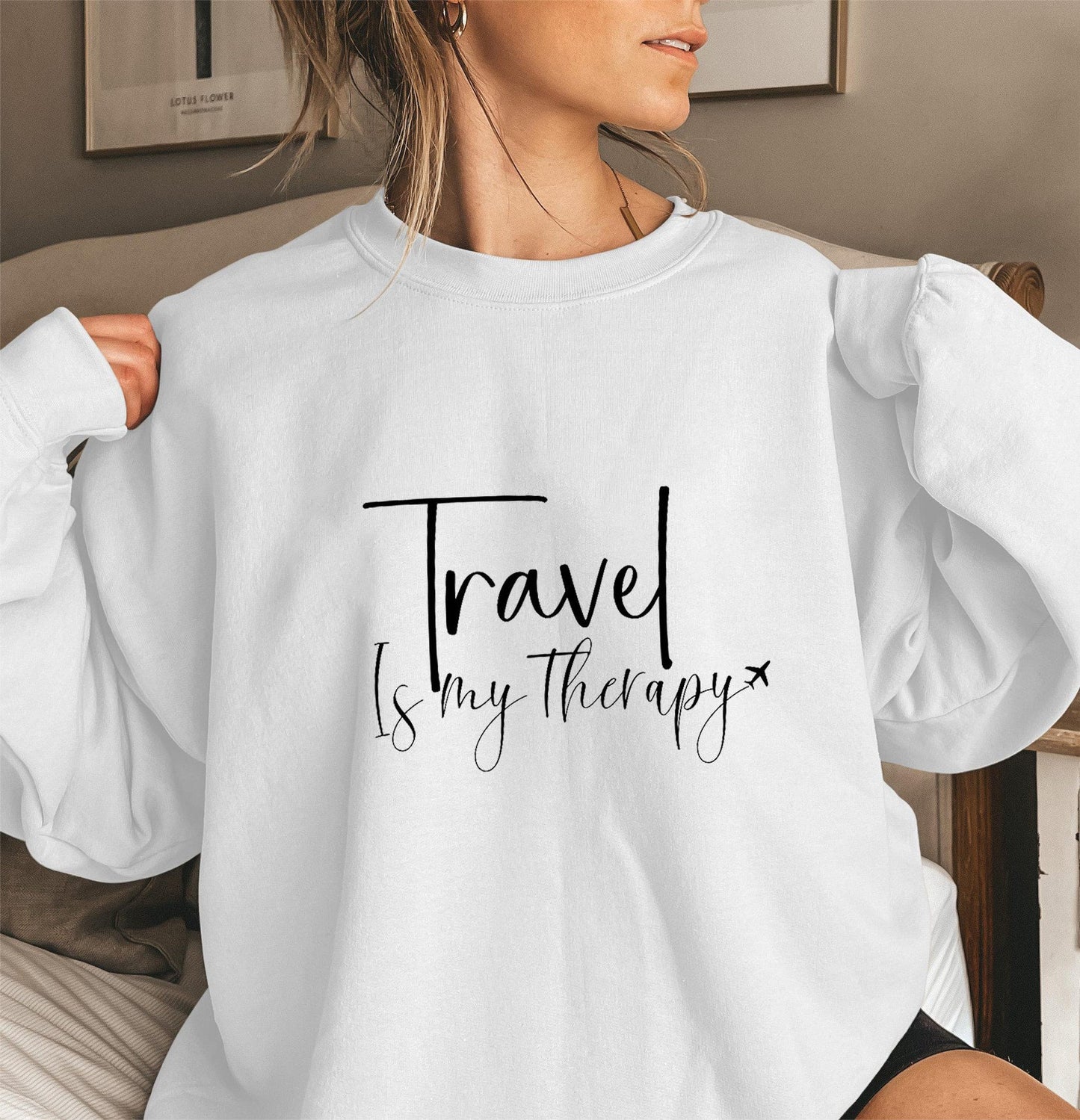 Damen Sweatshirt Statementaufschrift Puffärmel Grau Eveloria