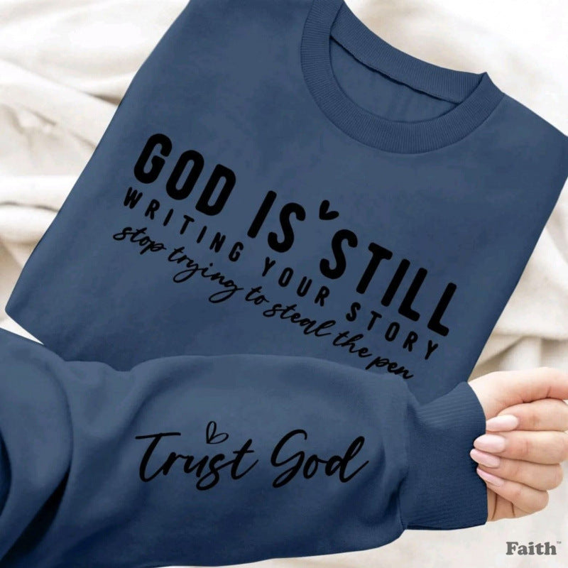Damen Sweatshirt Weiches Material Inspirierender Schriftzug Eveloria