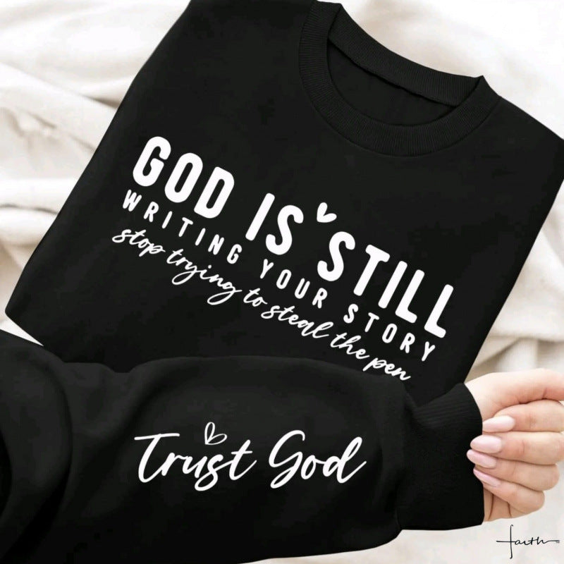 Damen Sweatshirt Weiches Material Inspirierender Schriftzug Eveloria