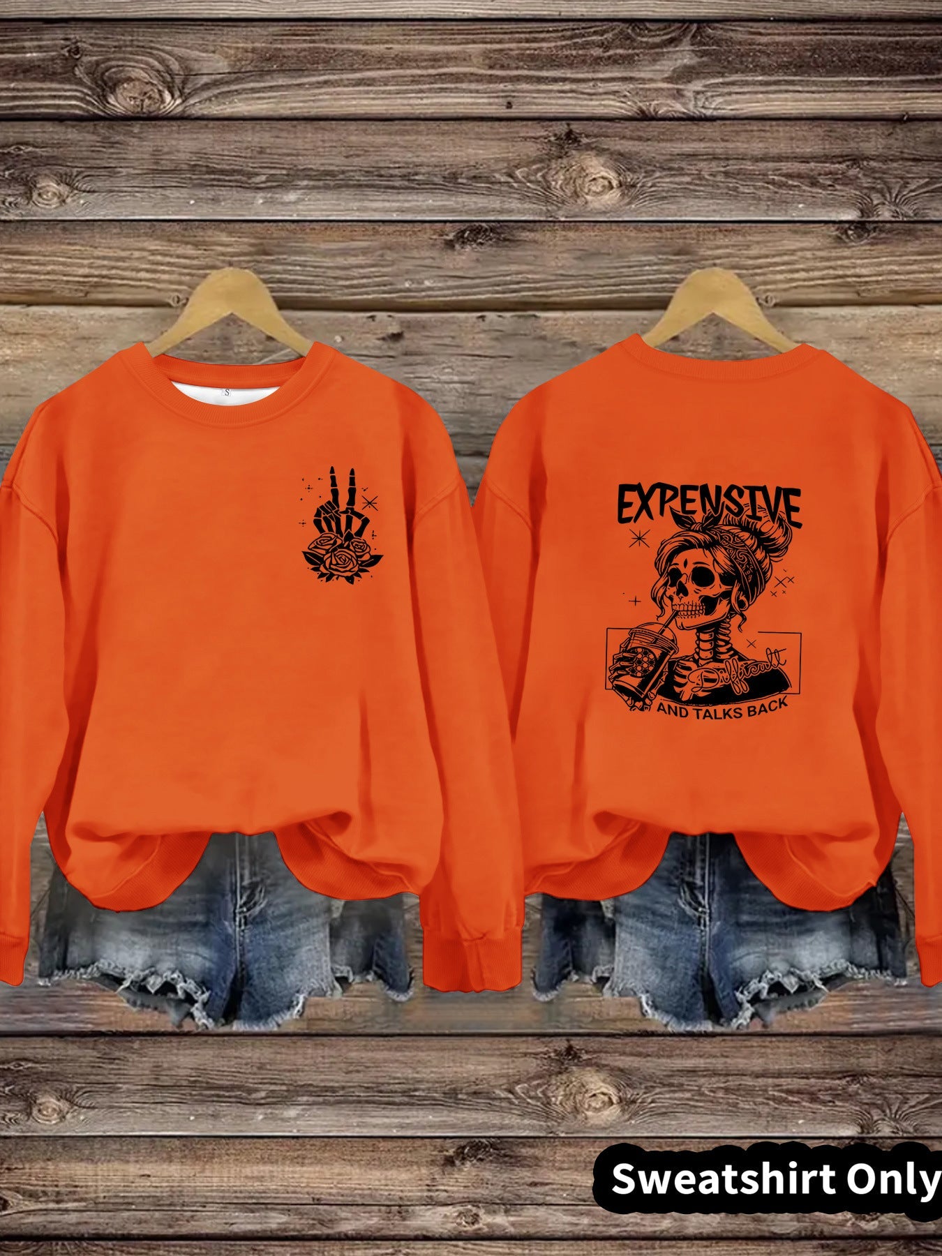 Damen Sweatshirt Kreatives Motiv Lässiger Schnitt Eveloria