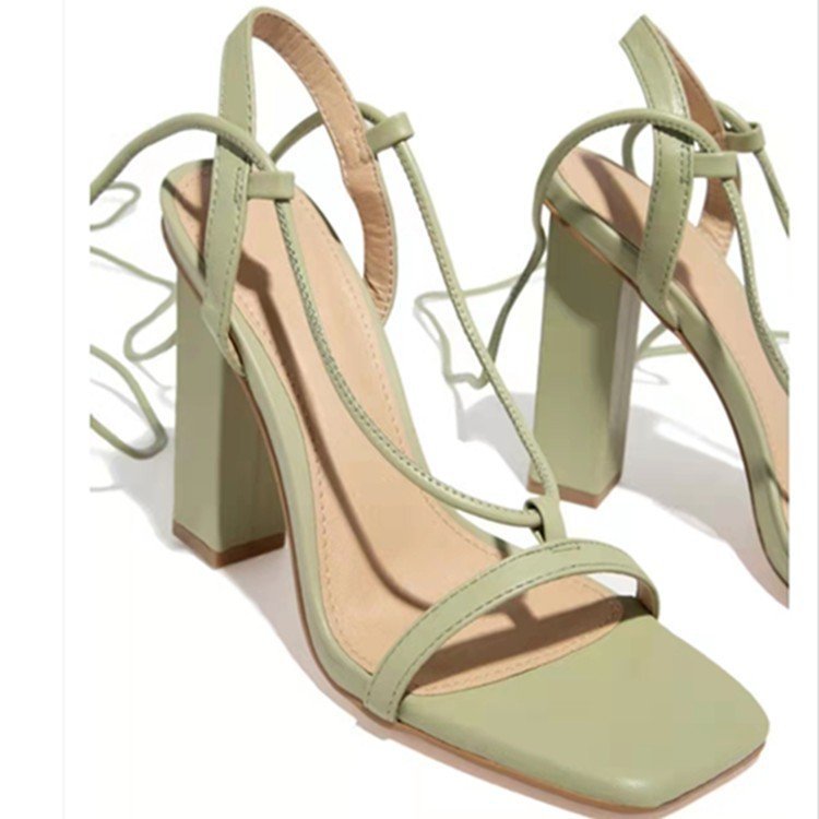 Damen High Heels Riemendesign Komfort Blockabsatz