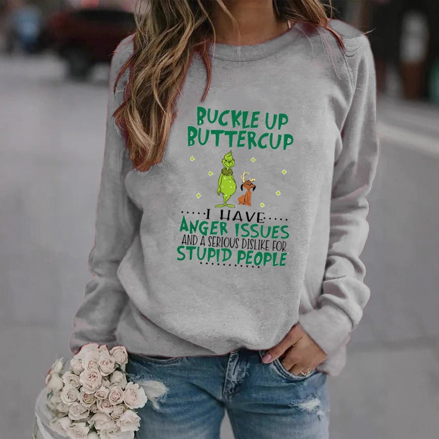 Damen Sweatshirt Humorvolles Design Weich