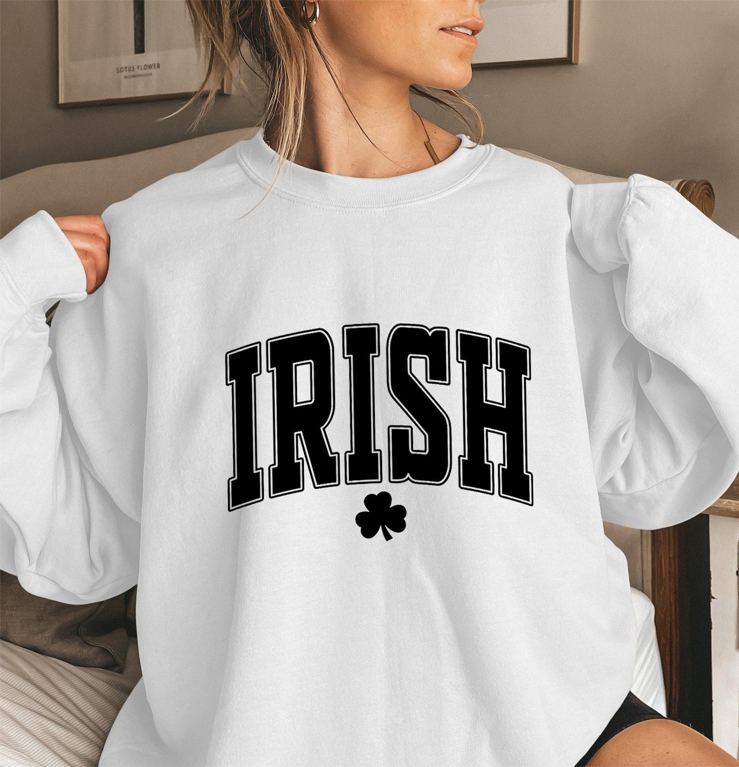 Damen Sweatshirt Irisches Design Eveloria