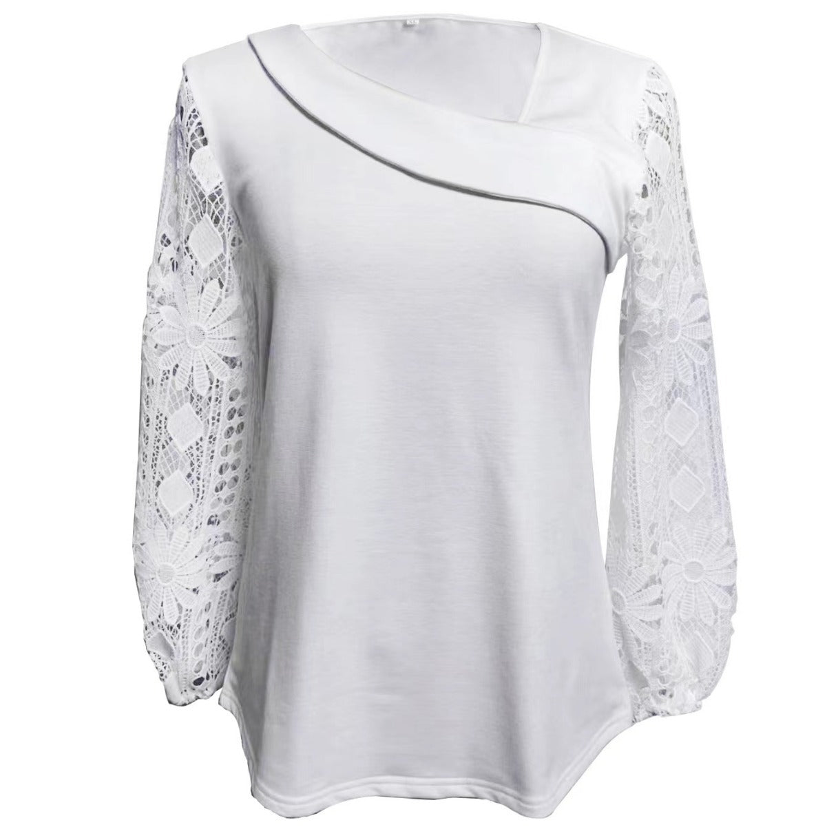 Damen Bluse Spitze Elegant Schwarz Eveloria - Eveloria