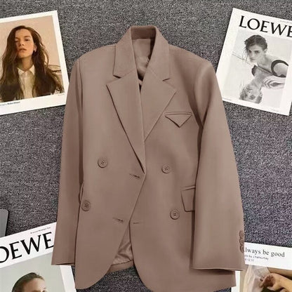 Damen Doppelreiher Blazer Tailliert Eveloria