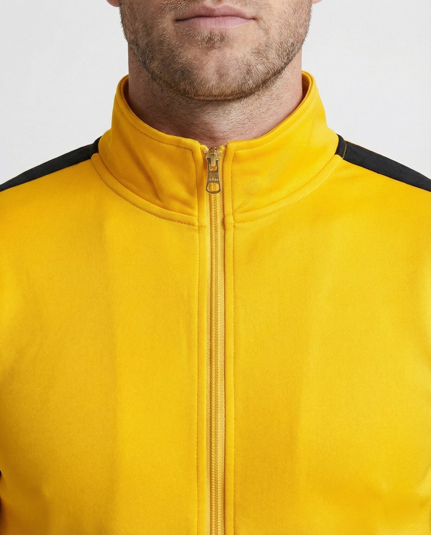 Herren Slim-Fit Trainingsanzug Stehkragen