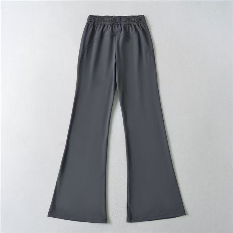 Damen Flared-Hose Elastischer Bund Praktische Taschen Eveloria