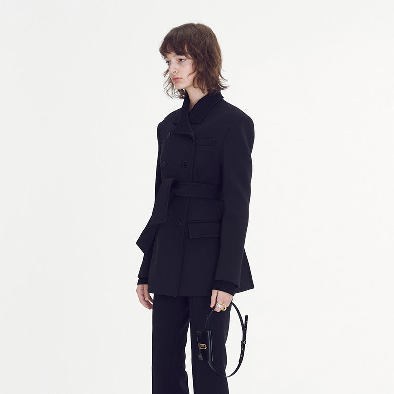 Damen Blazer Tailliert Doppelknopf Eveloria
