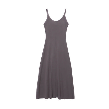 Damen Maxikleid mit Trägern Figurschmeichelnd Eveloria