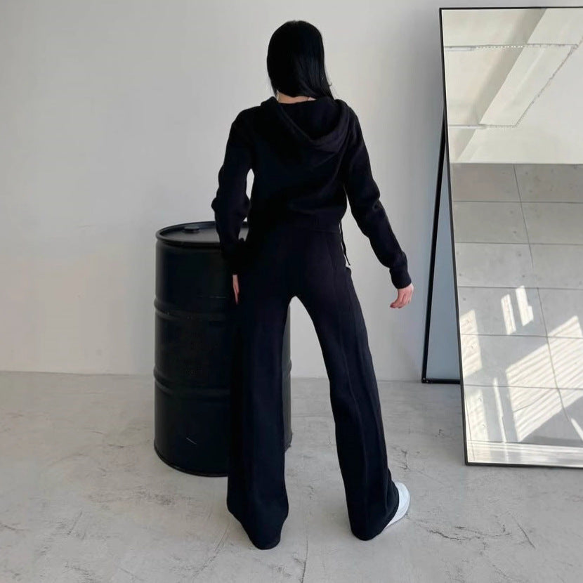 Damen Fleece-Jumpsuit mit Kapuze und Reißverschluss Bequem