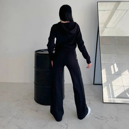 Damen Fleece-Jumpsuit mit Kapuze und Reißverschluss Bequem