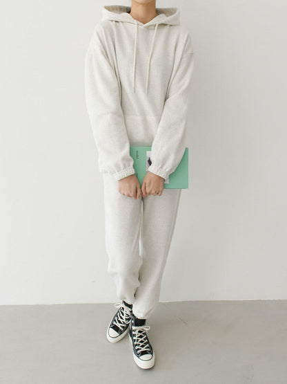 Damen Hoodie Jogginghose Set Baumwollmix Weich