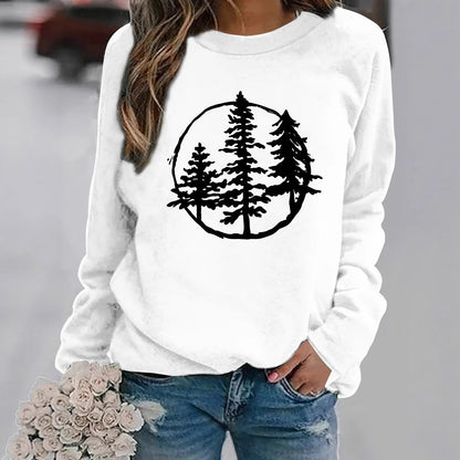 Damen Sweatshirt Cool Naturmotiv Lässiger Schnitt - Eveloria
