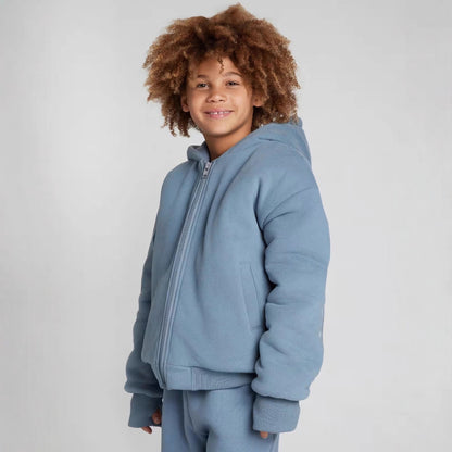 Damen Oversized Kapuzenjacke Lässiger Schnitt Reißverschluss