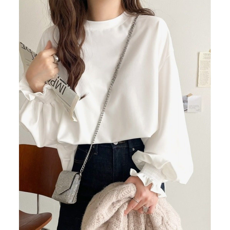 Damen Oversized Sweatshirt Eveloria Weich Grau