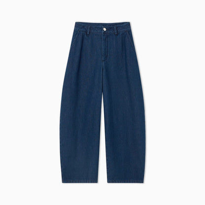 Damen Weite Jeans Hochbund Eveloria