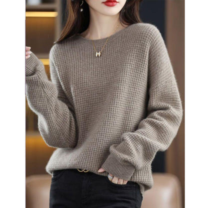 Damen Pullover Nobelstrick Warm Beige