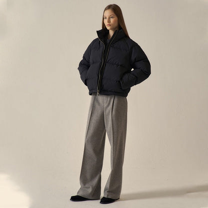 Damen Steppjacke Hochkragen Seitentaschen Eveloria