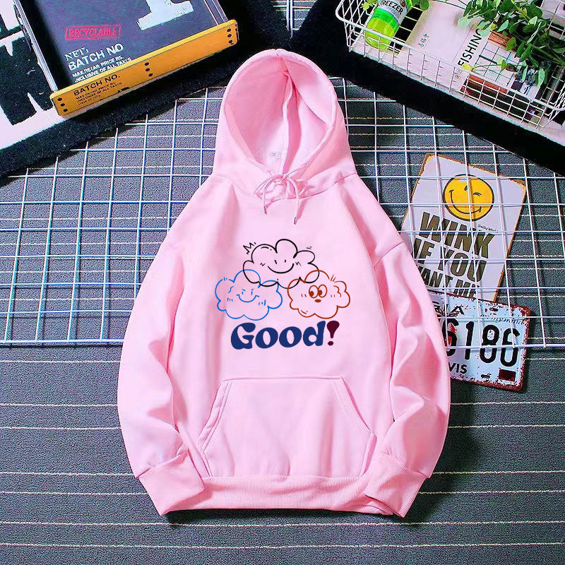 Damen Kapuzenpullover Cartoon-Motiv Bequem Eveloria