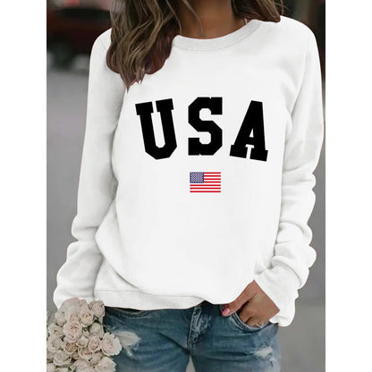 Damen Sweatshirt Modernes Statement Gemütlich Grau