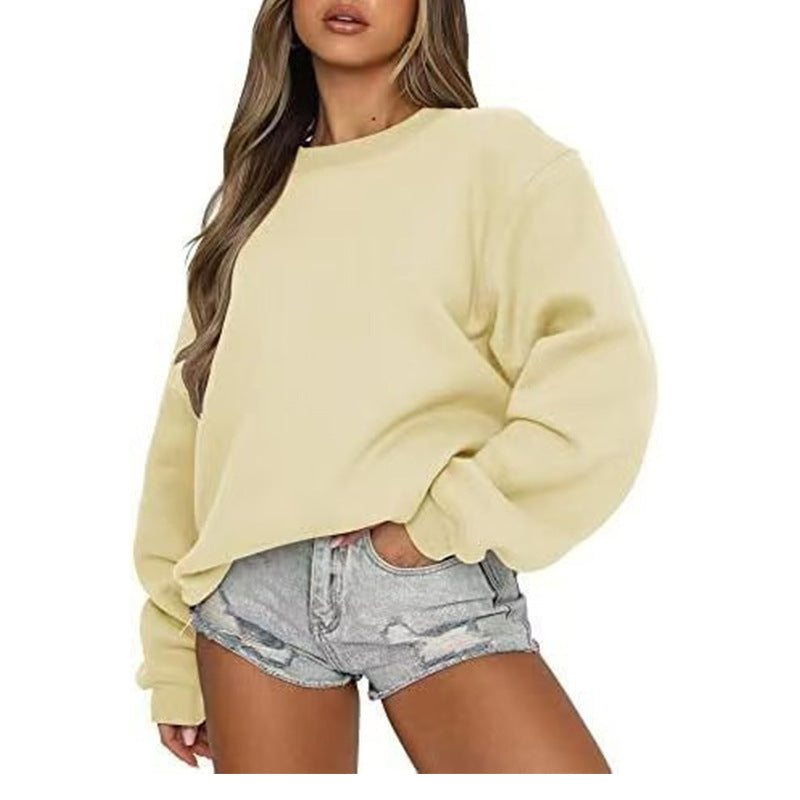 Damen Sweatshirt Lässiger Schnitt Voluminöse Ärmel Eveloria