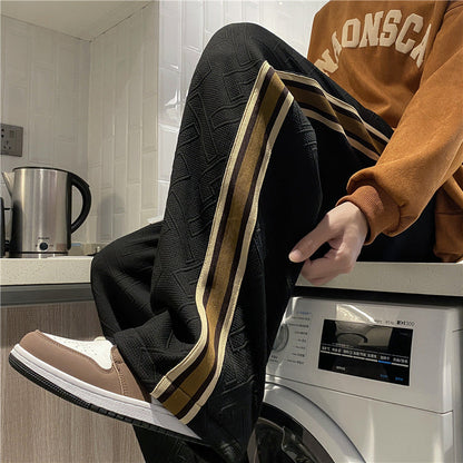 Damen Freizeithose Strukturiertes Design Seitliche Streifen Eveloria - Eveloria