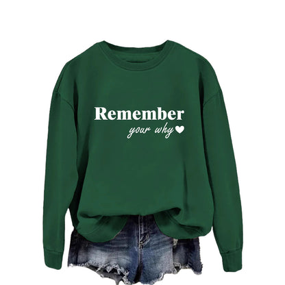 Damen Sweatshirt Lässig Motiv-Aufdruck Grau Eveloria