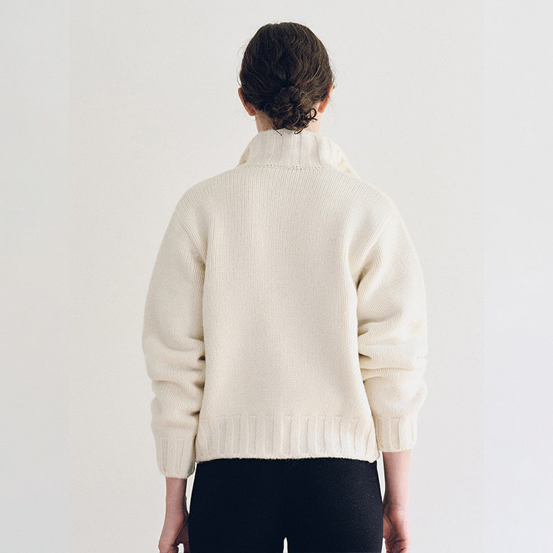 Damen Strickcardigan mit Kragen Eveloria