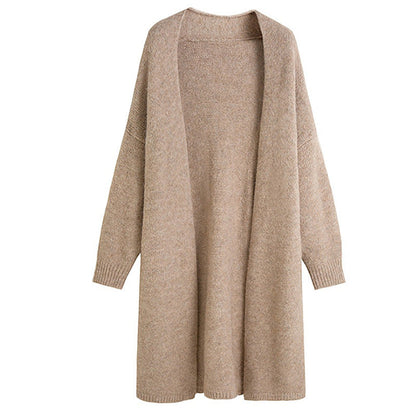 Damen Strickcardigan Lang Eveloria