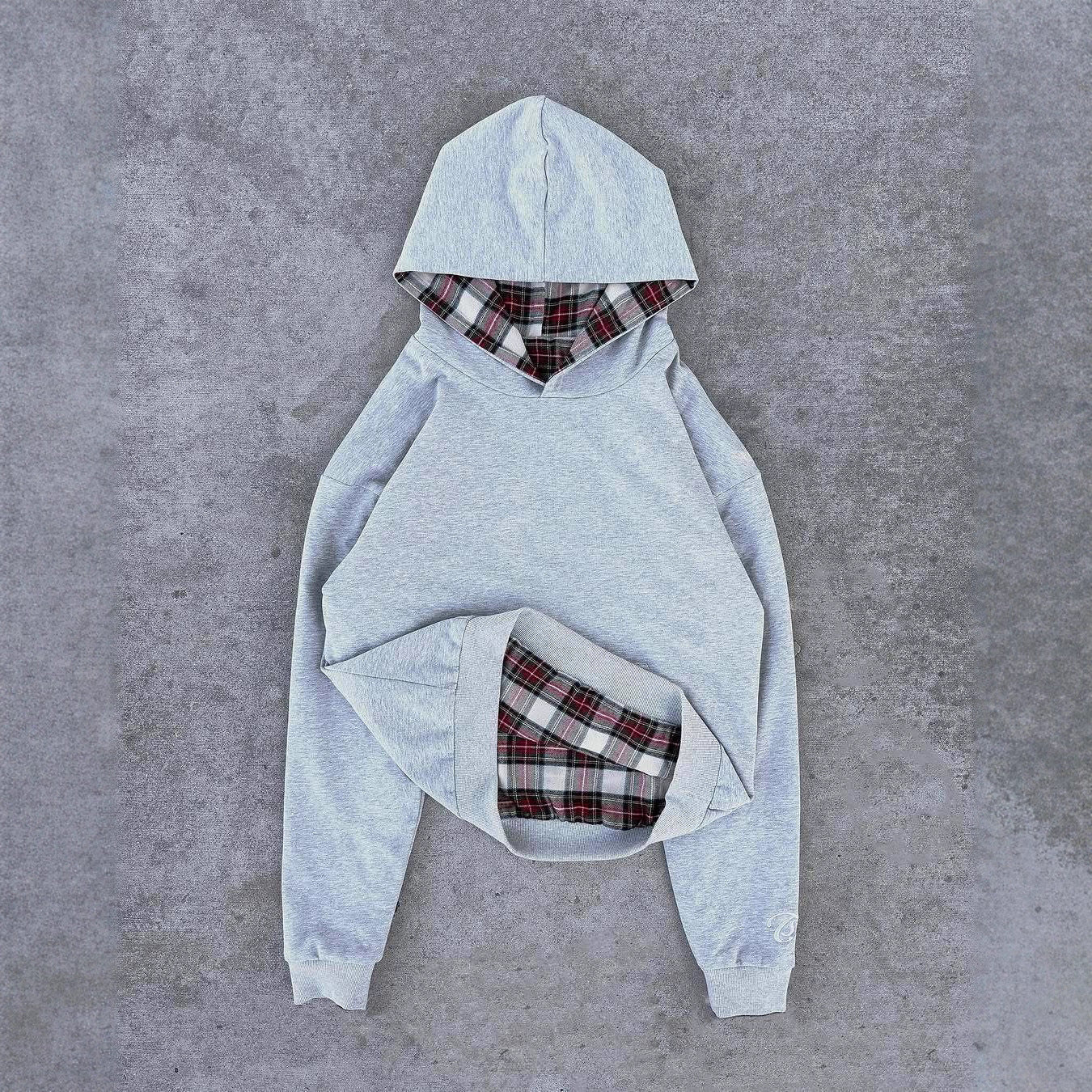 Damen Kapuzenpullover Karomuster Bequem Eveloria - Eveloria