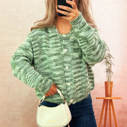 Damen Cardigan Bunt Gestrickt