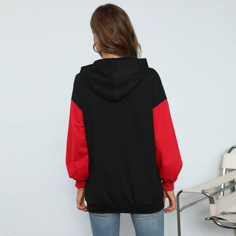 Damen Kapuzenpullover Großdruck Lässiger Schnitt Eveloria