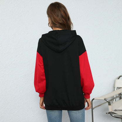 Damen Kapuzenpullover Großdruck Lässiger Schnitt Eveloria