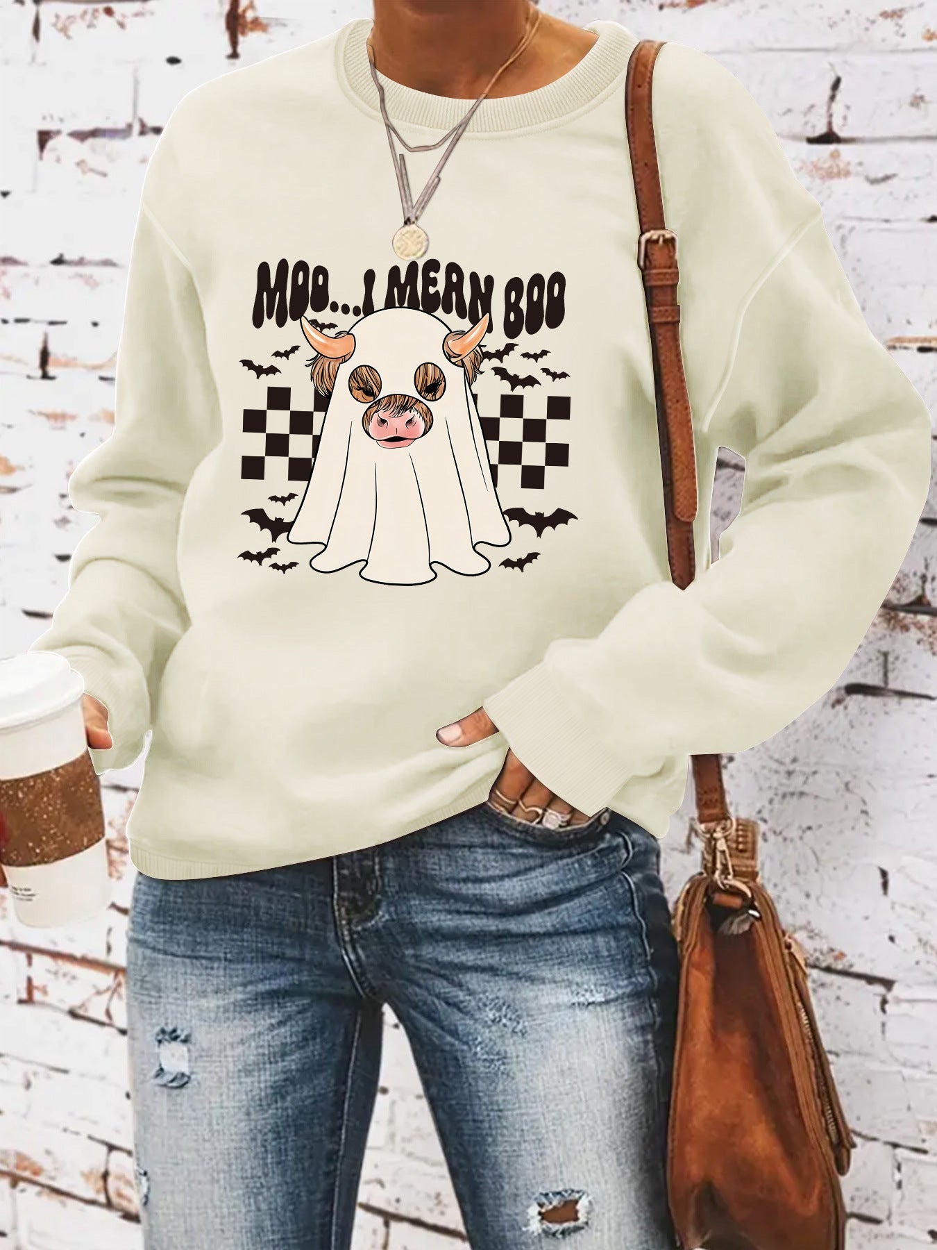 Damen Sweatshirt Halloween-Design Eveloria