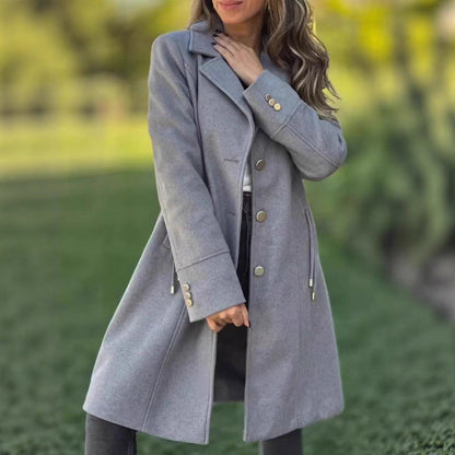 Damen Übergangsjacke Italienischer Schnitt Elegantes Design Schwarz - Eveloria