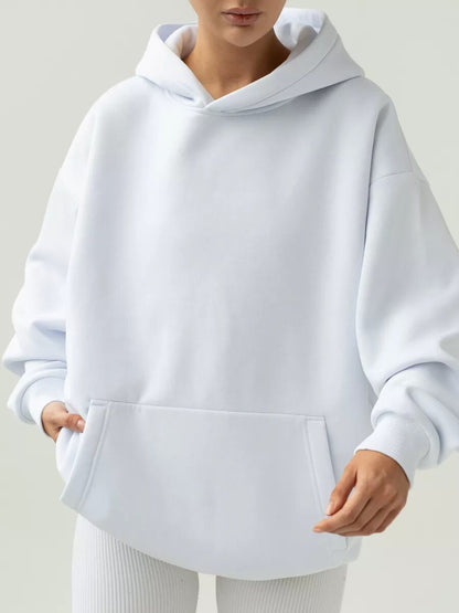 Damen Oversize Kapuzenpullover Baumwollmix Eveloria