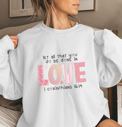 Damen Sweatshirt Bequem Baumwolle Inspirierender Druck Grau