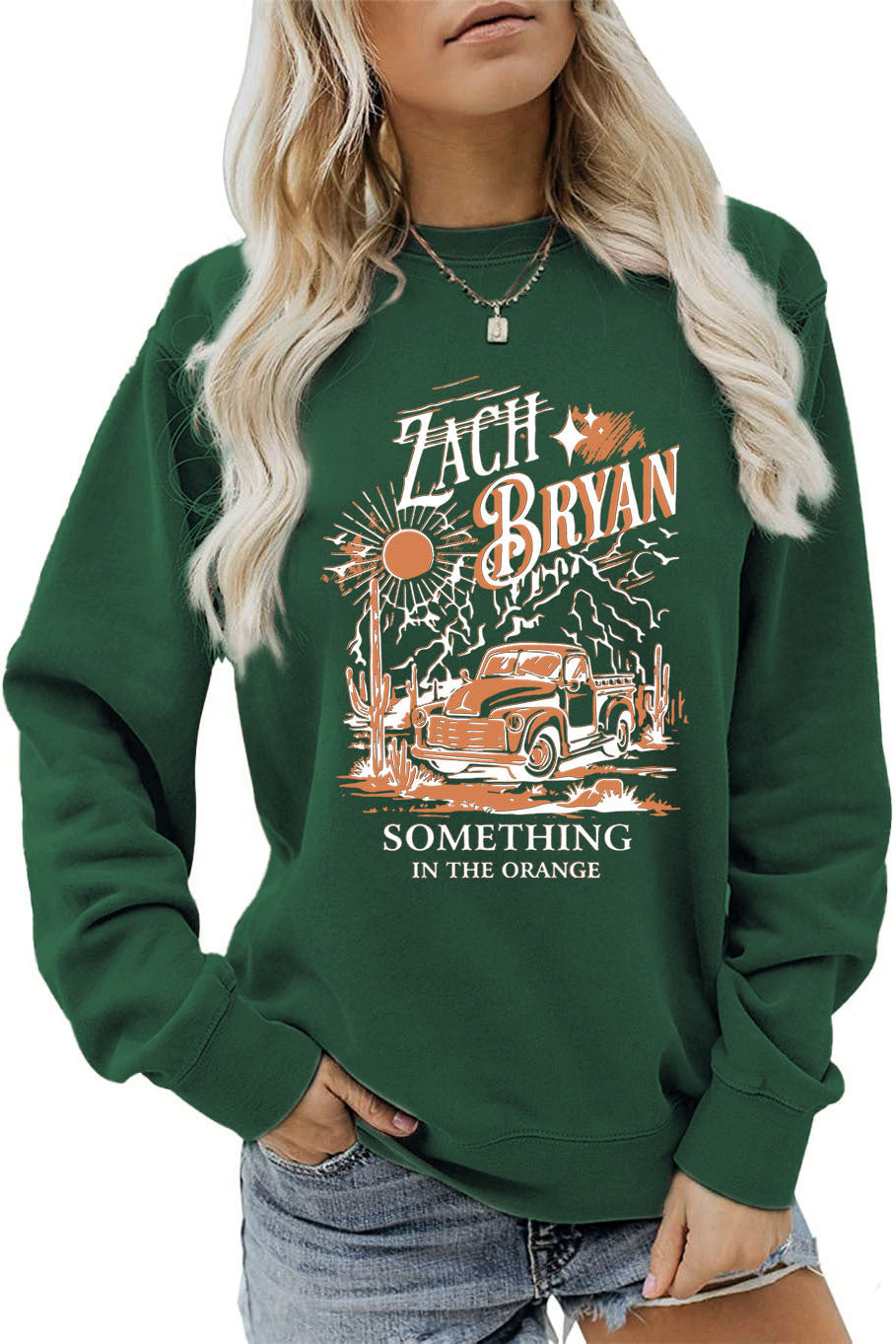 Damen Sweatshirt Vintage Truck Design Eveloria