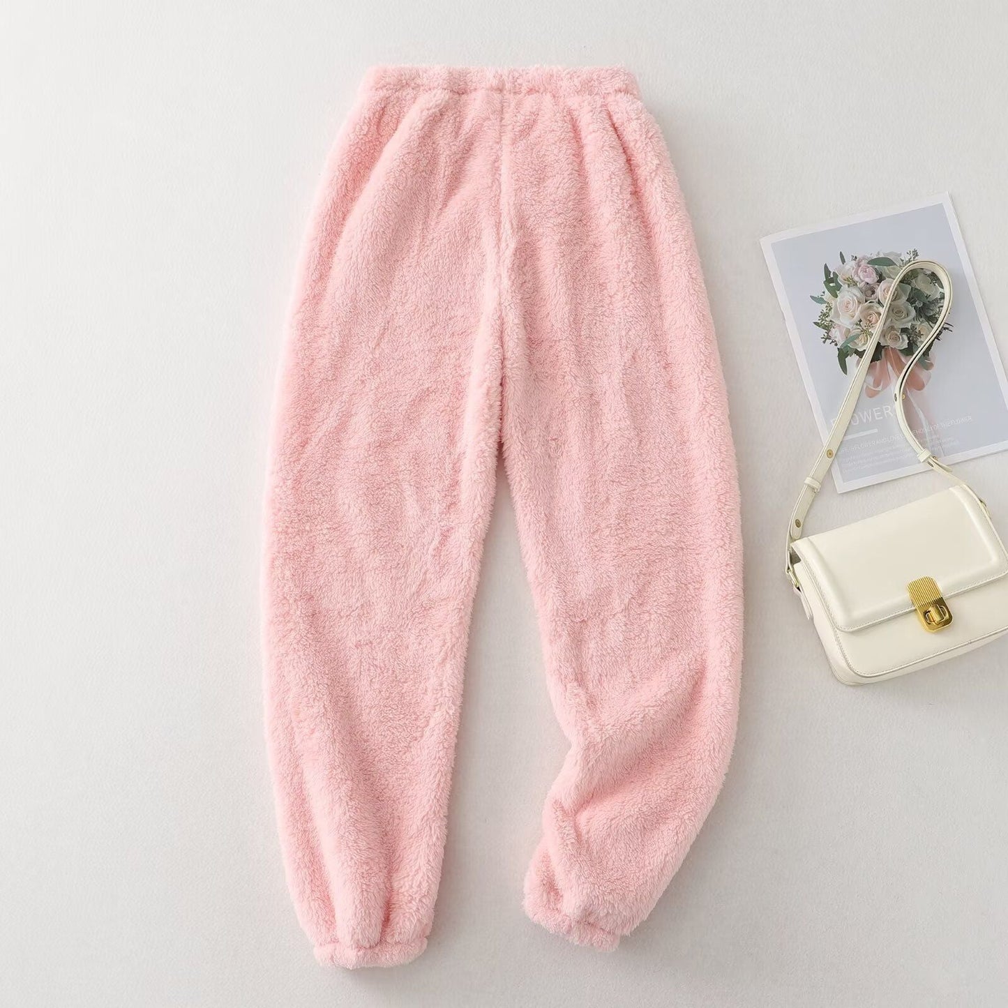 Damen Fleecehose Elastischer Bund Bequem Eveloria