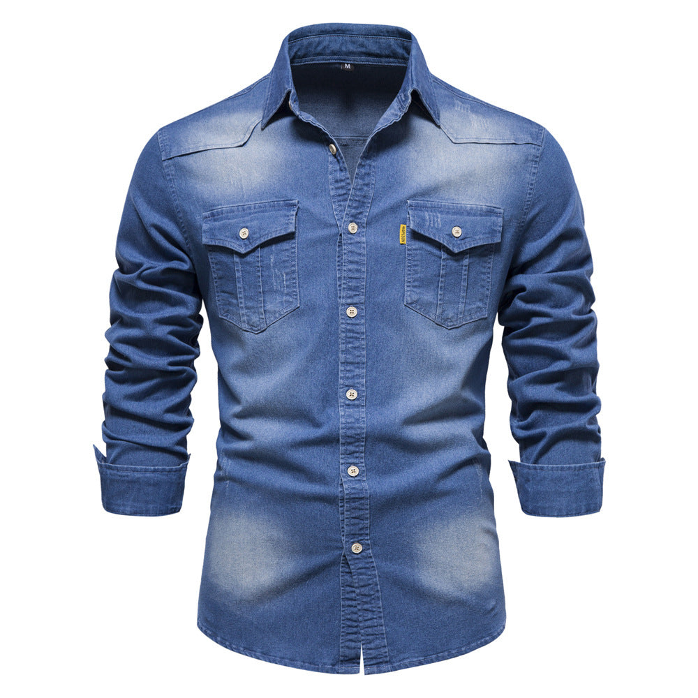 Isak Herren Denim Hemd
