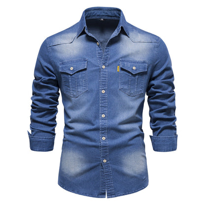 Isak Herren Denim Hemd