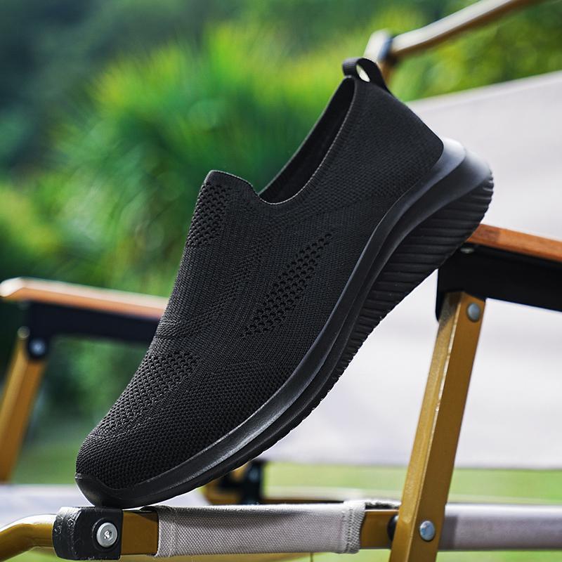 Herren Leichte Slip-On Sneaker Atmungsaktives Strickdesign Eveloria