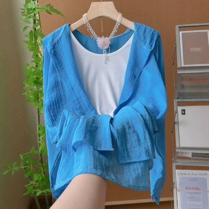 Damen Sommerjacke Leicht Rüschendesign Eveloria