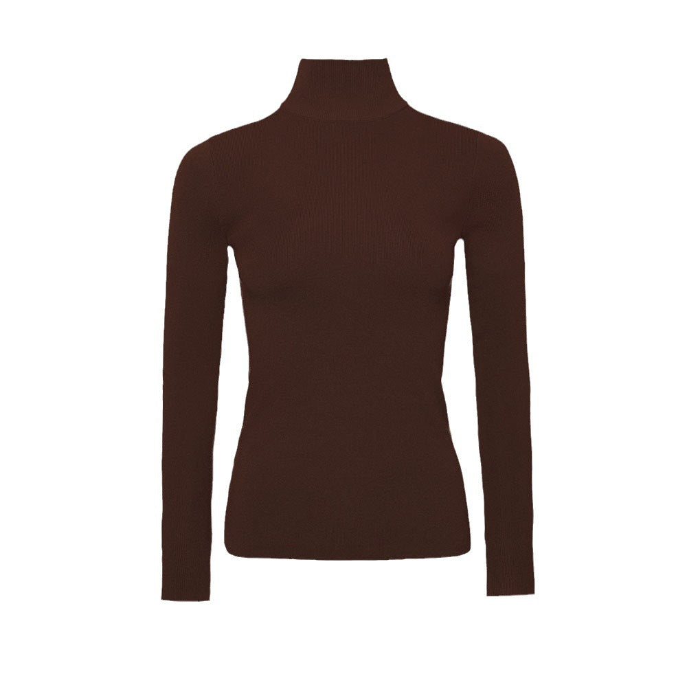 Damen Rollkragenpullover Feines Strickmaterial Eveloria